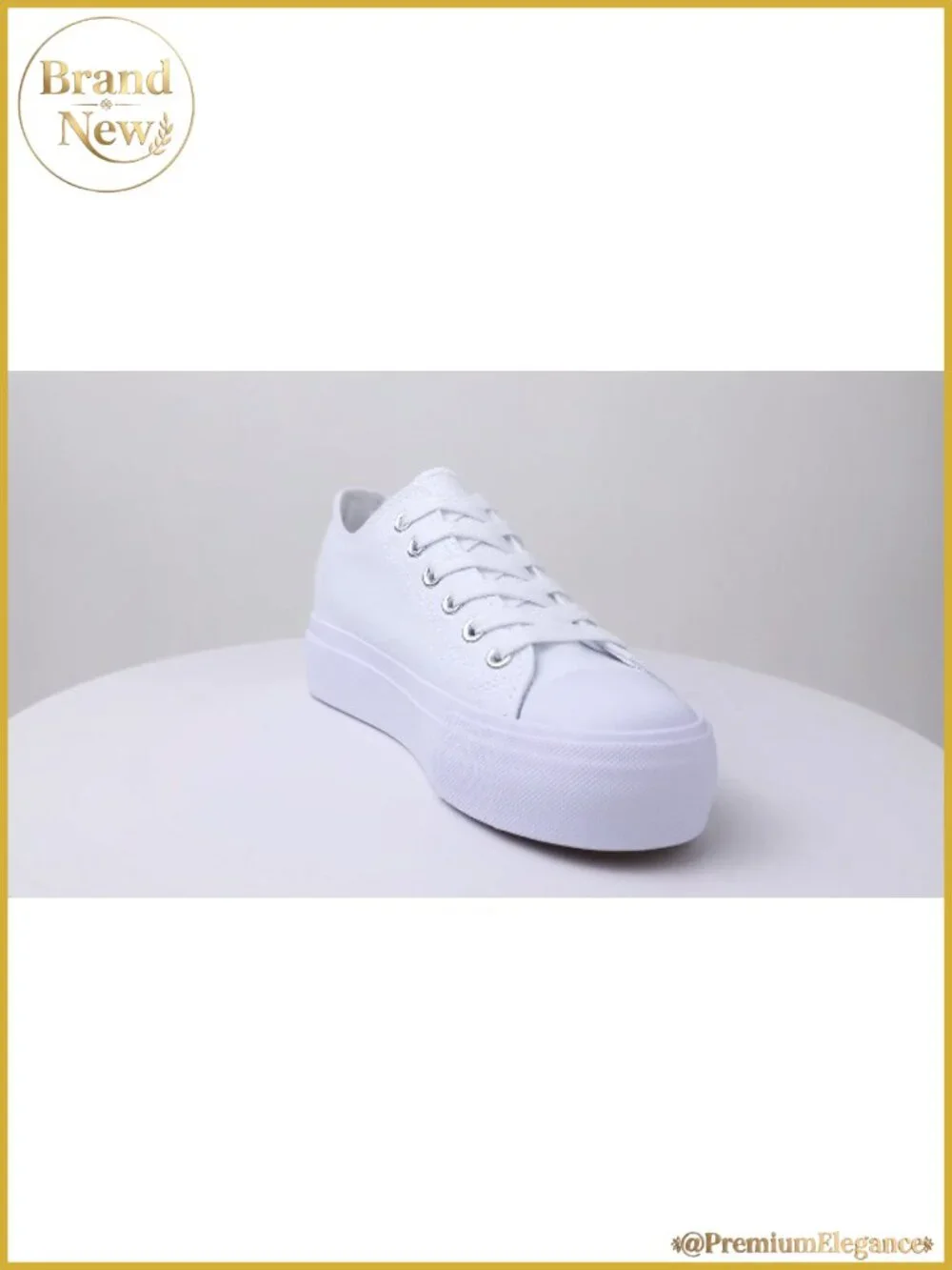 Women's Platform Sneakers Canvas Lace Up Non-Slip Casual Walking Shoes